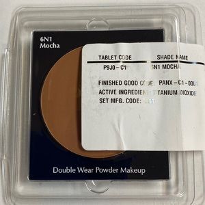 New Estée Lauder Double Wear Powder Makeup in 6N1 MOCHA Tester